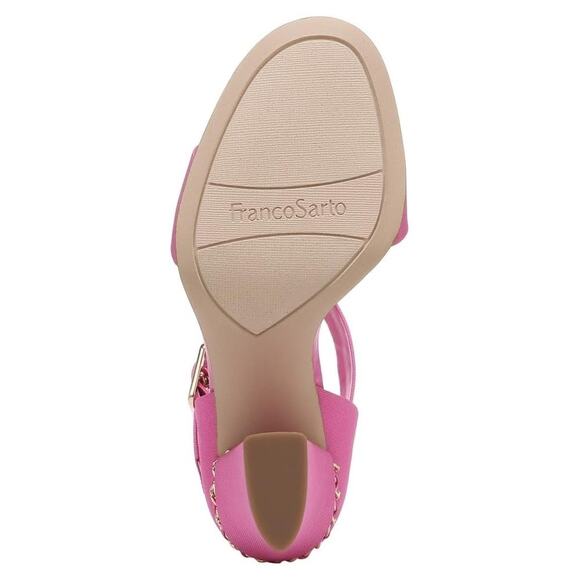 Franco Sarto Women Ofelia High Heel Ankle Strap Dress Sandals US 8.5M Pink - Picture 7 of 7